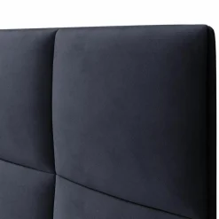 Mazzini Sofas Tête de lit en Velours Begonia bleu foncé - 180x120 cm