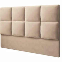 Sale Mazzini Sofas Tête de Lit en Velours Begonia beige - 140x120 cm