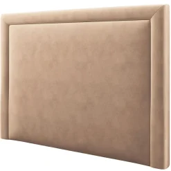 Mazzini Sofas Tête De Lit En Velours Primevere beige - 160x120 cm