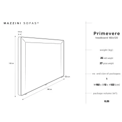 Hot Mazzini Sofas Tête de Lit en Velours Primevere vert bouteille - 180x120 cm