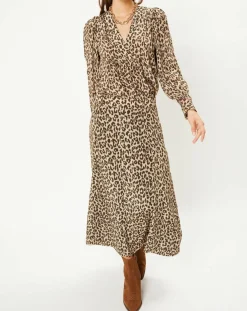 Clearance Stella Forest Tunique col V Léo marron