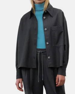 Hot Marc O'Polo Veste à rayures noire