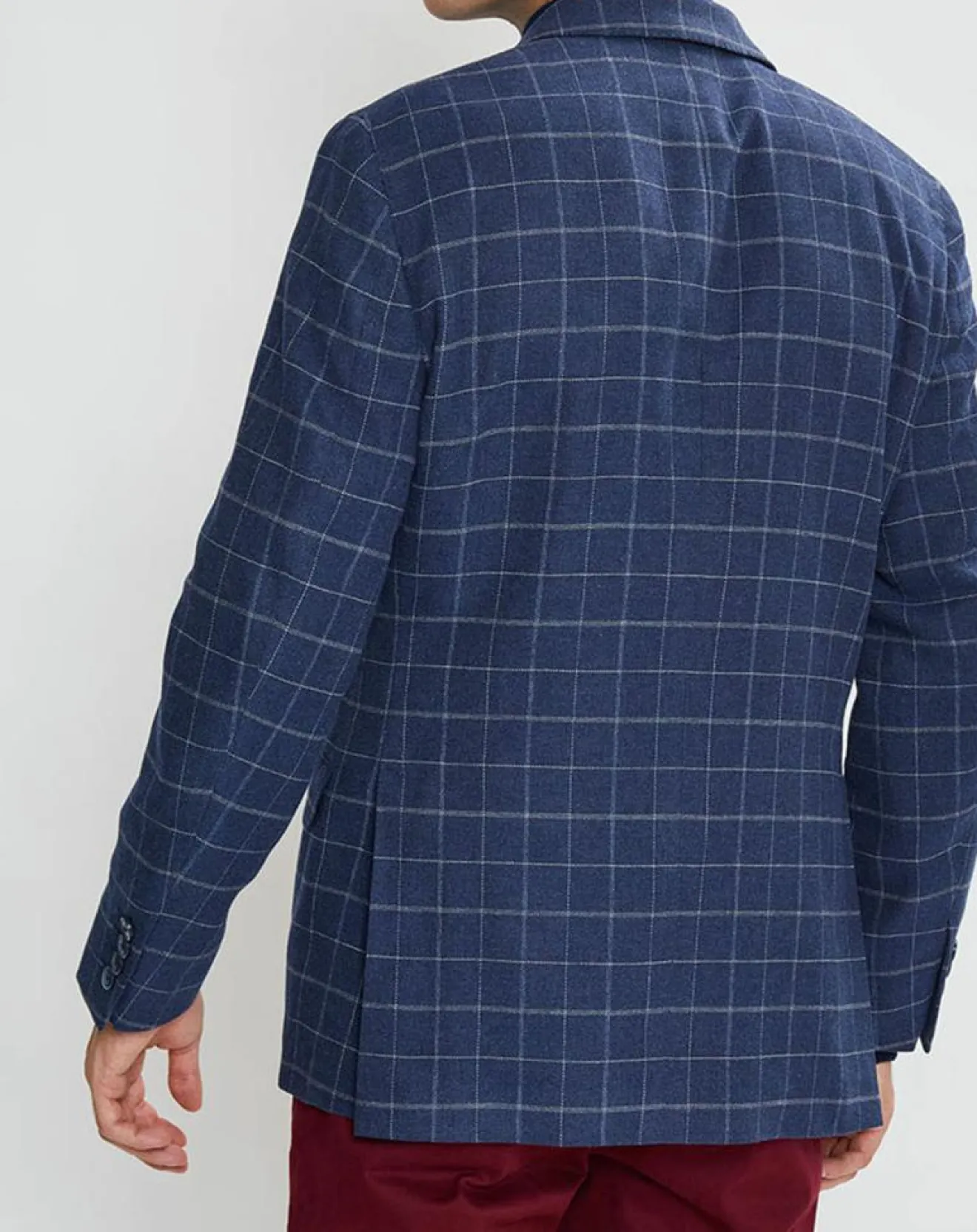 New Hackett London Veste à carreaux bleu moyen