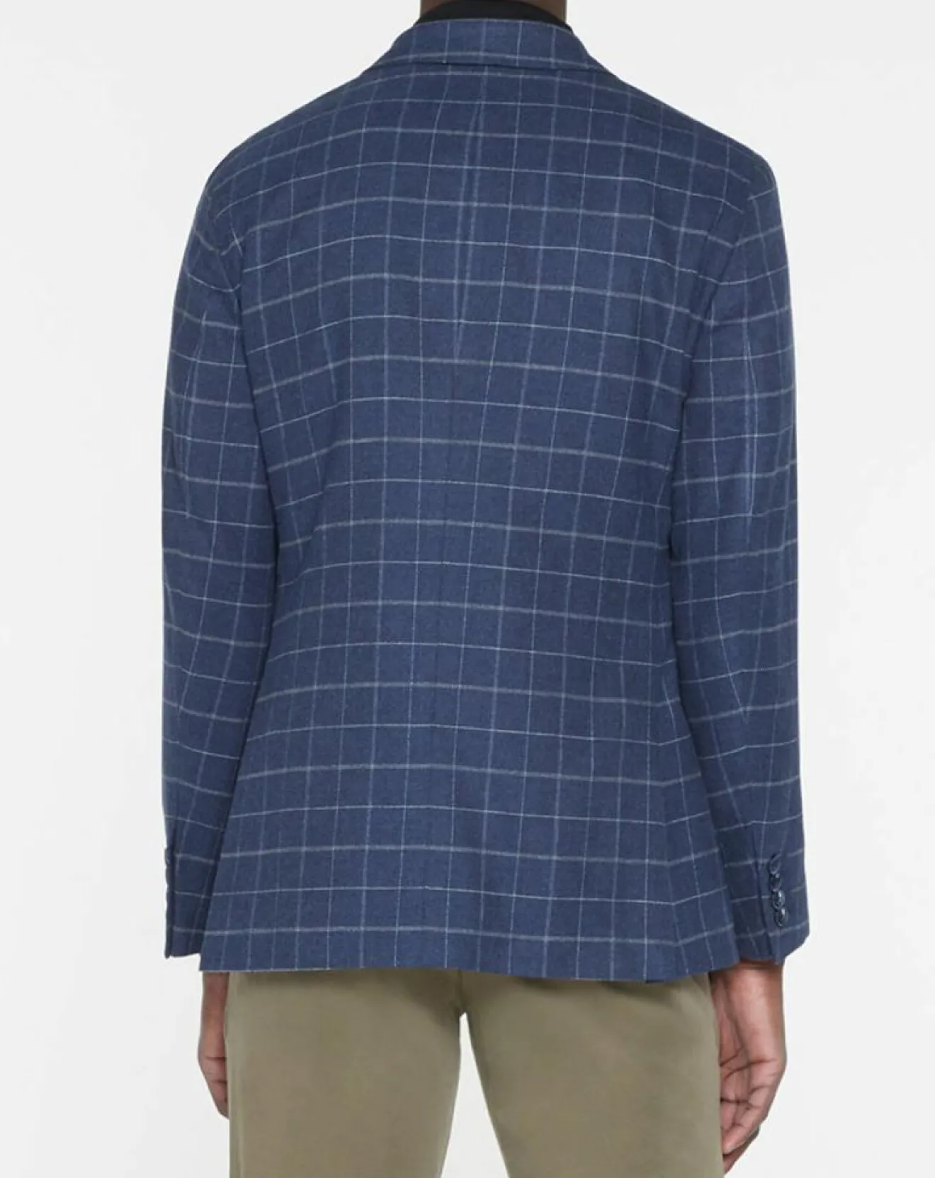 New Hackett London Veste à carreaux bleu moyen