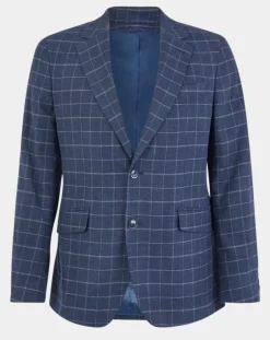 New Hackett London Veste à carreaux bleu moyen