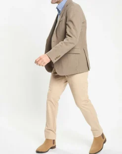 Homme Hackett London Veste à imprimé Prince de Galles beige foncé