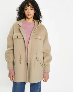 Lou Andrea Veste 100% Laine Carla taupe