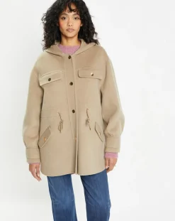 Lou Andrea Veste 100% Laine Carla taupe