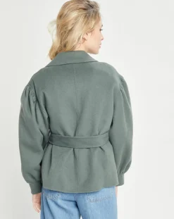 Clearance Lou Andrea Veste 100% Laine kaki