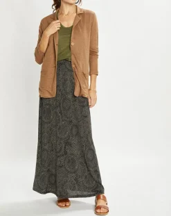 Femme Lauren Vidal Veste 100% Lin Essential écorce