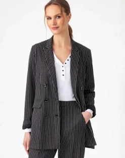 Femme Indies Veste Amance rayure noire