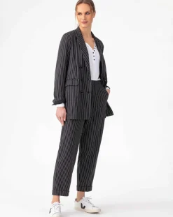 Femme Indies Veste Amance rayure noire