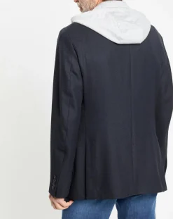 Homme Hackett London Veste avec parement amovible bleu marine