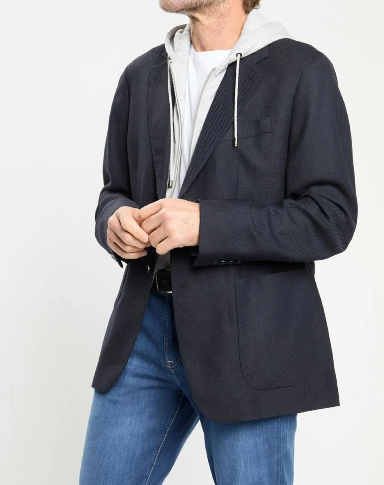 Homme Hackett London Veste avec parement amovible bleu marine