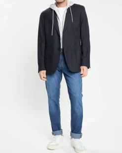 Homme Hackett London Veste avec parement amovible bleu marine