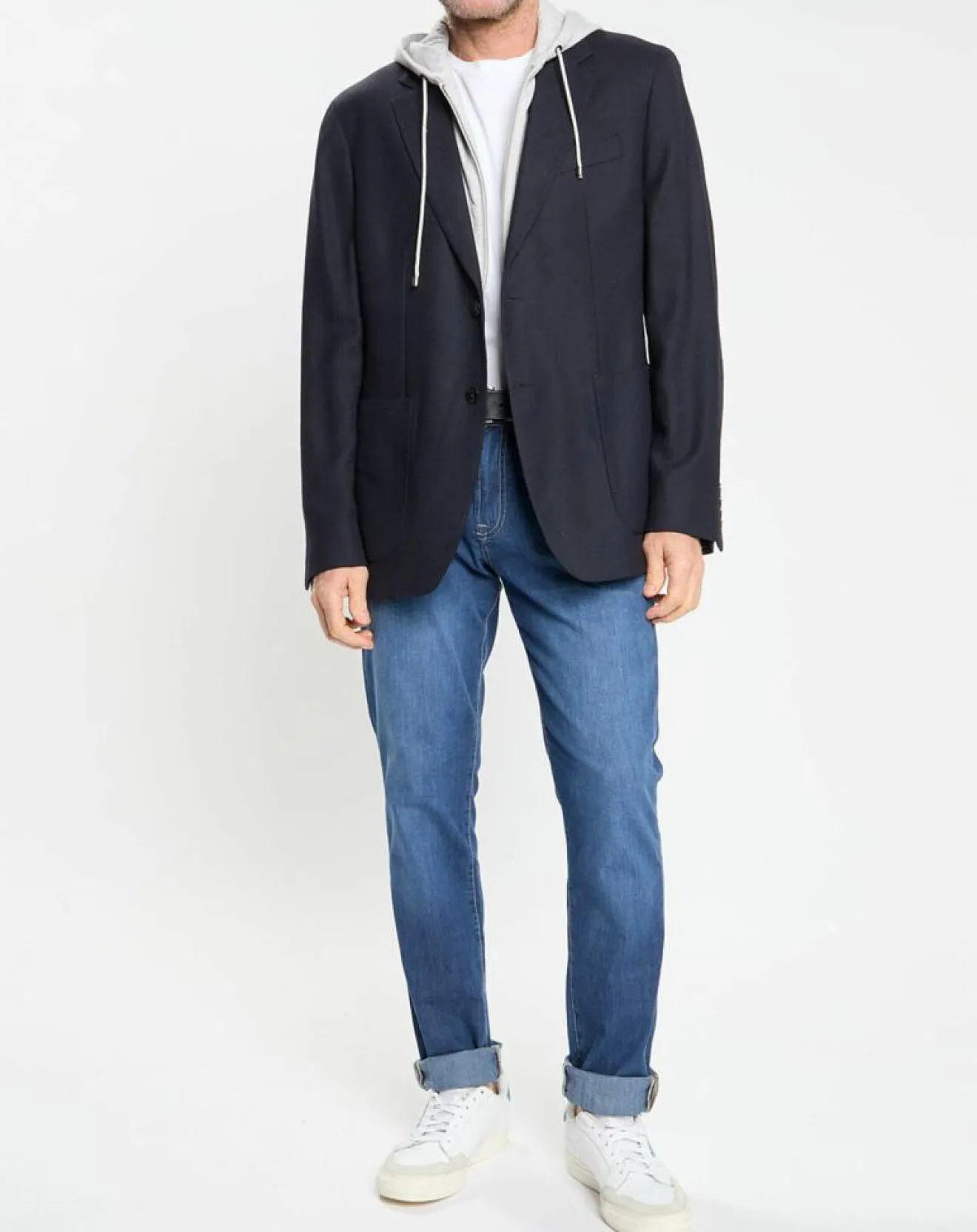 Homme Hackett London Veste avec parement amovible bleu marine