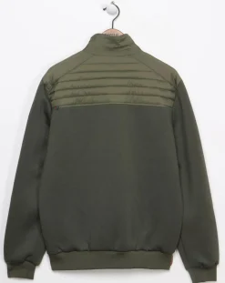 Homme Kaporal 5 Veste bi-matière matelassée Caba kaki