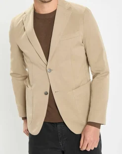 Homme Marc O'Polo Veste blazer regular fit beige
