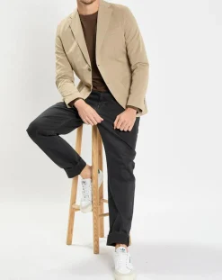 Homme Marc O'Polo Veste blazer regular fit beige