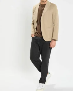 Homme Marc O'Polo Veste blazer regular fit beige