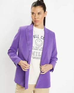 Femme Galeries Lafayette Veste blazer Rune double boutonnage violette