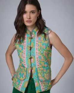 Femme Manoush Veste Bohemian Hindi kaki