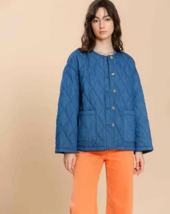 Femme The Korner Veste Clara bleue