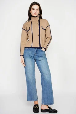 Best C&Jo Veste col montant camel