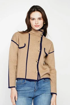 Best C&Jo Veste col montant camel