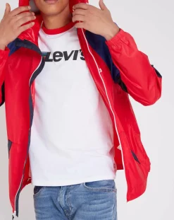 Clearance Levi's® Veste coupe vent Colorblock Windrunner rouge