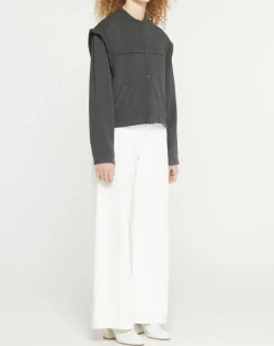 Best Galeries Lafayette Veste courte en Coton Léonor gris foncé