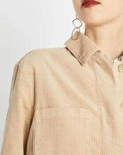 Discount Marc O'Polo Veste courtes en Velours côtelé beige