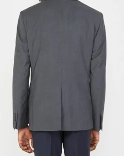 Homme Comptoir GL Veste de costume en Laine mélangée Meda Vume grise