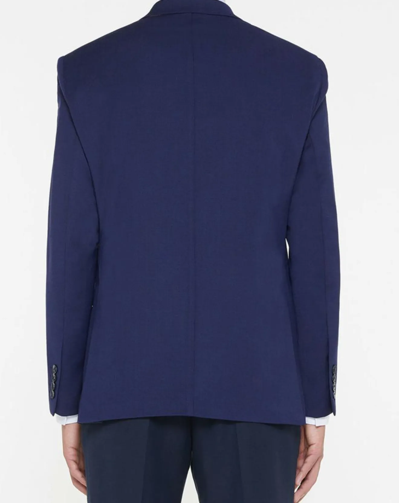 Homme Hackett London Veste de Costume en Laine mélangée bleue