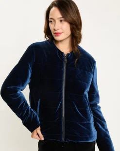 Discount Lauren Vidal Veste de costume en Satin Moon bleue