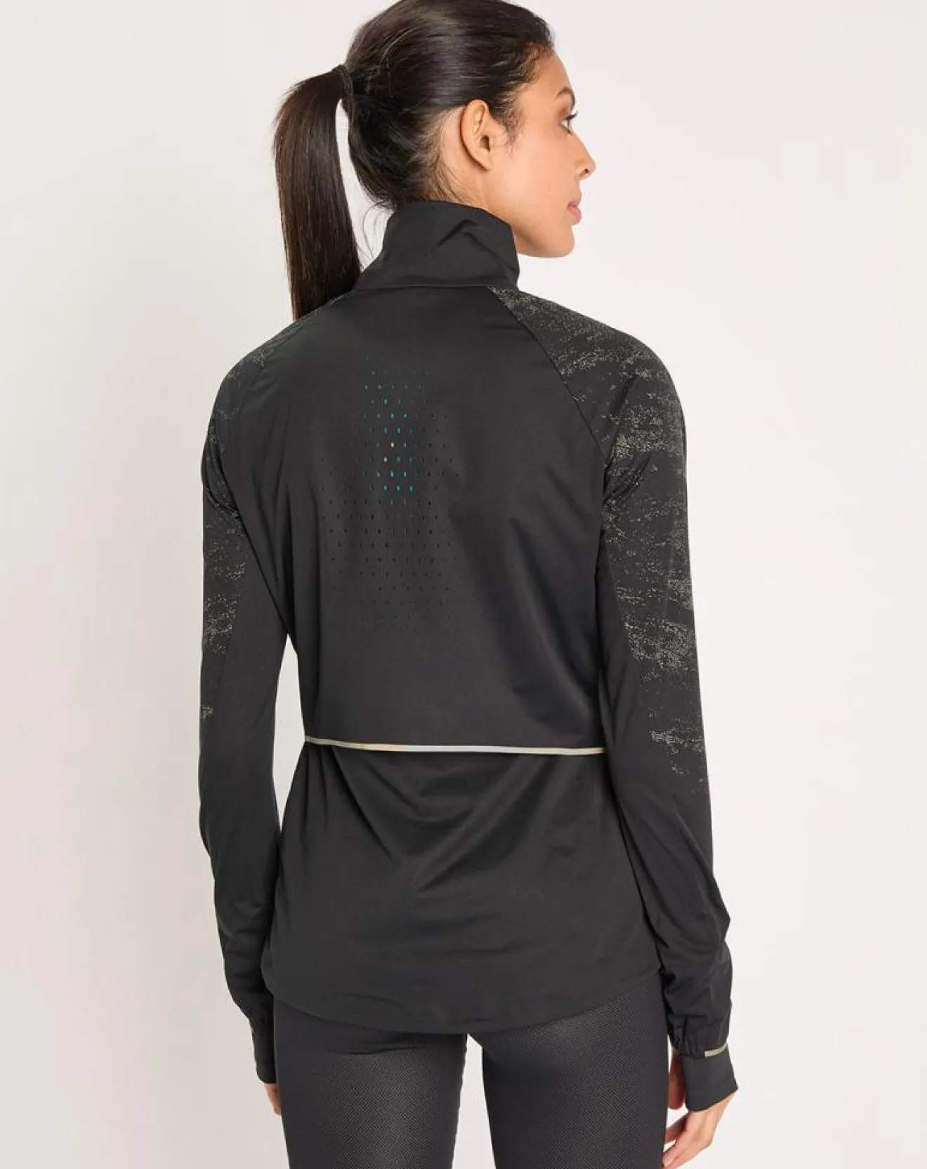 Online Odlo Veste de running réfléchissante Zeroweight Pro Warm noire