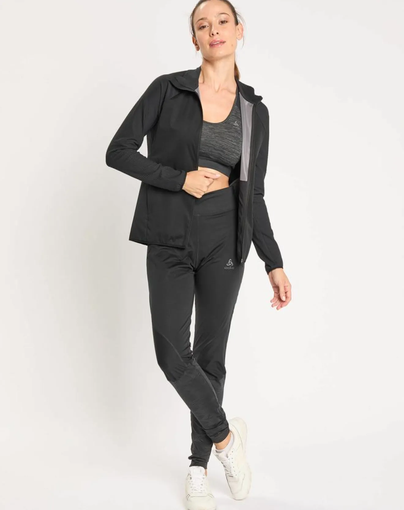 Odlo Veste de running Zeroweight Warm Hybrid noire