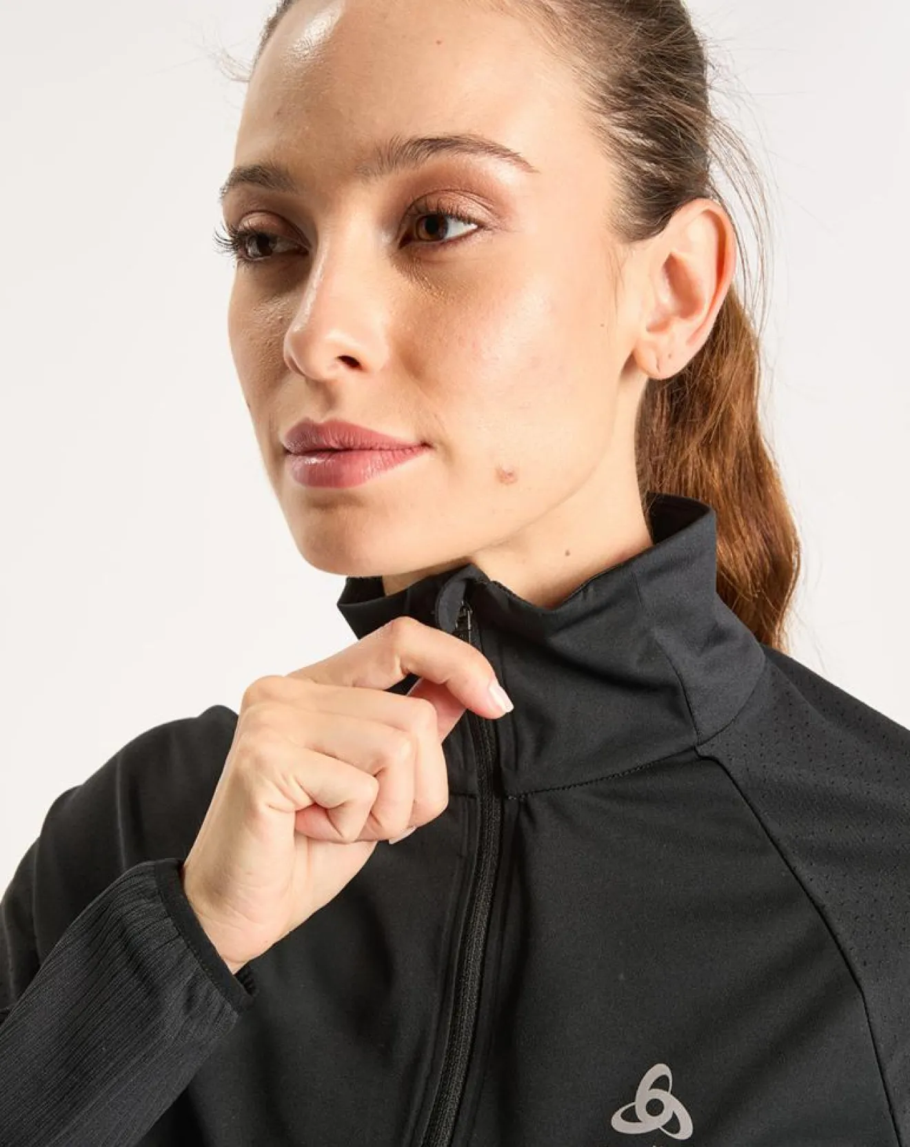 Odlo Veste de running Zeroweight Warm Hybrid noire
