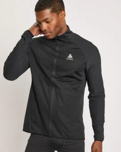 Homme Odlo Veste de running Zeroweight Warm Hybrid noire
