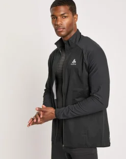 Homme Odlo Veste de running Zeroweight Warm Hybrid noire
