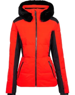 Femme Duvillard Veste de Ski Cecile Ff rouge