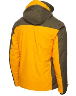 Homme Degré 7 Veste de ski Brevent jaune/kaki