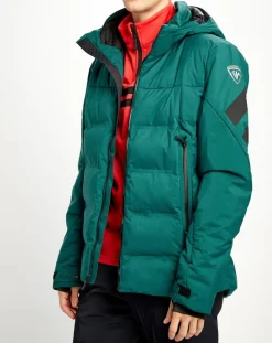 Homme Rossignol Veste de ski Départ vert émeraude