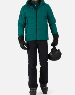 Homme Rossignol Veste de ski Départ vert émeraude