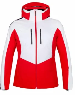 Sale Duvillard Veste de ski Droites rouge/blanc