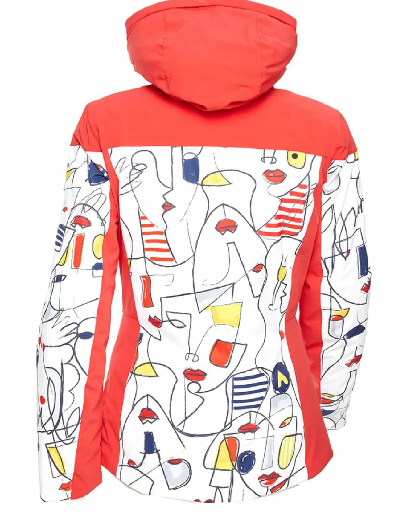 Femme Duvillard Veste de ski Ecandies rouge