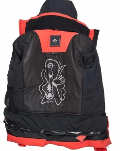 Femme Duvillard Veste de ski Ecandies rouge