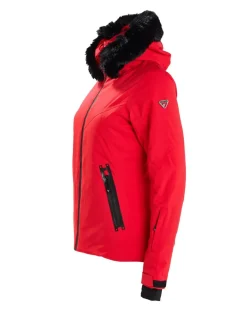 Femme Degré 7 Veste de ski Geod Ff rouge