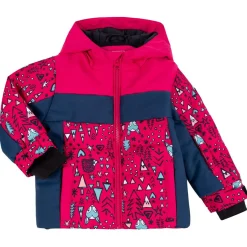 Enfant Degré 7 Veste de ski Looney rose/bleu