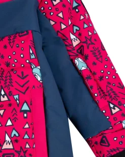 Enfant Degré 7 Veste de ski Looney rose/bleu